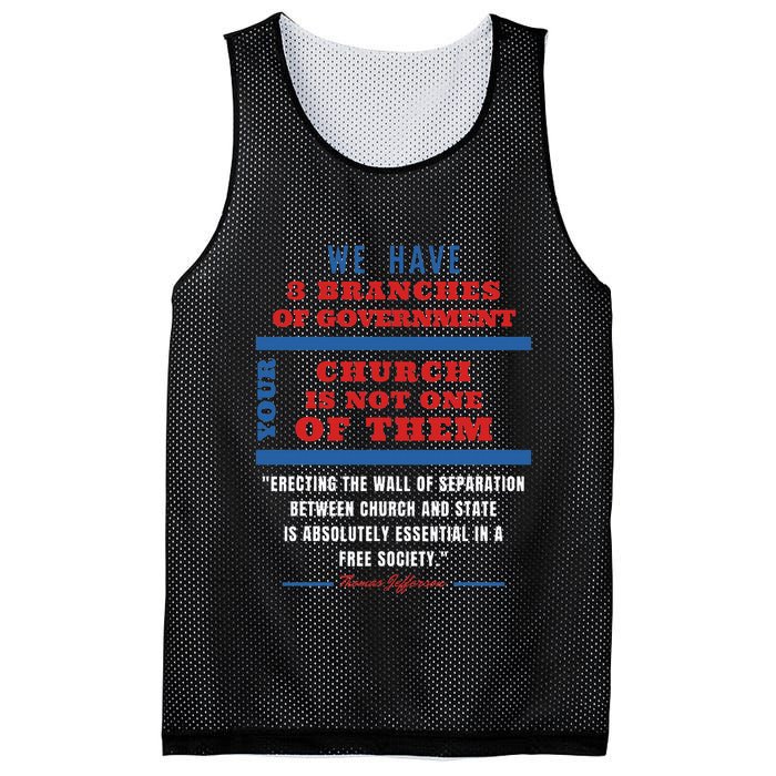 Separation Of Church And State Defend Our Democracy Mesh Reversible Basketball Jersey Tank