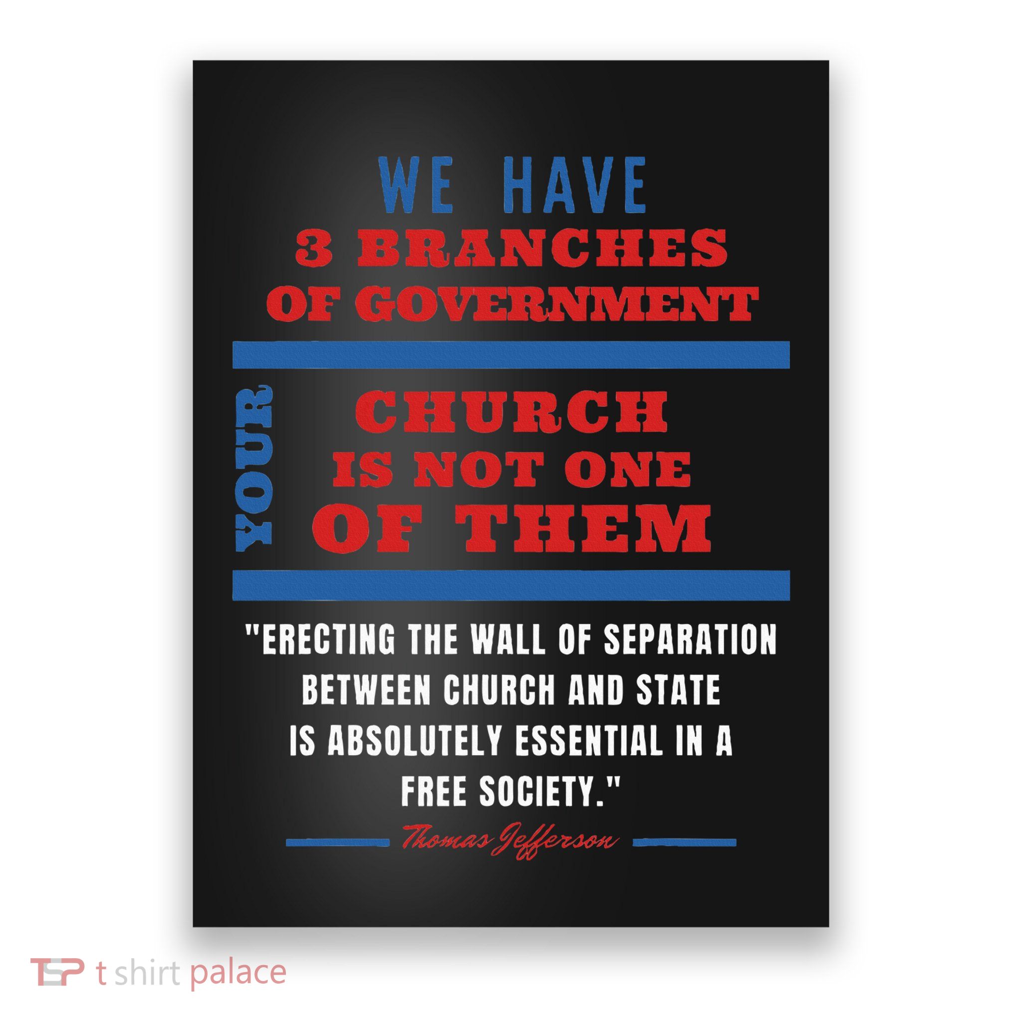 Separation Of Church And State Defend Our Democracy Poster