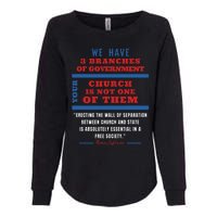 Separation Of Church And State Defend Our Democracy Womens California Wash Sweatshirt