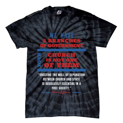 Separation Of Church And State Defend Our Democracy Tie-Dye T-Shirt