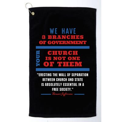 Separation Of Church And State Defend Our Democracy Golf Towel