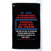 Separation Of Church And State Defend Our Democracy Golf Towel