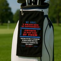 Separation Of Church And State Defend Our Democracy Golf Towel