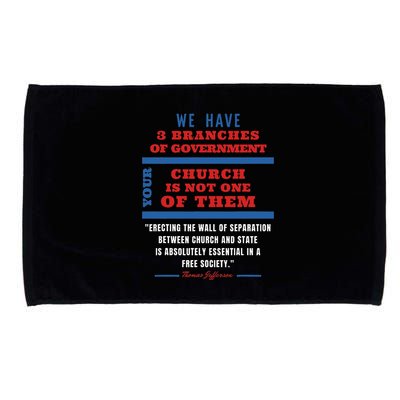 Separation Of Church And State Defend Our Democracy Microfiber Hand Towel