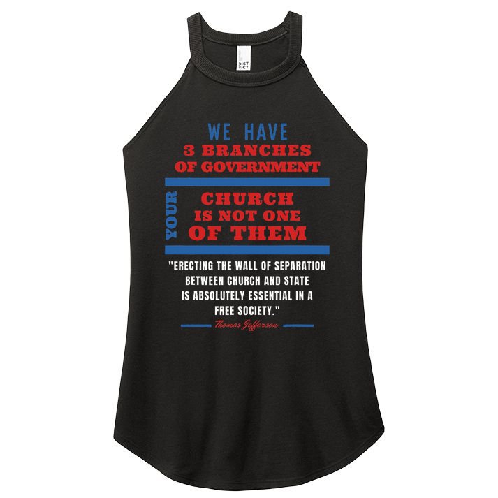 Separation Of Church And State Defend Our Democracy Women's Perfect Tri Rocker Tank