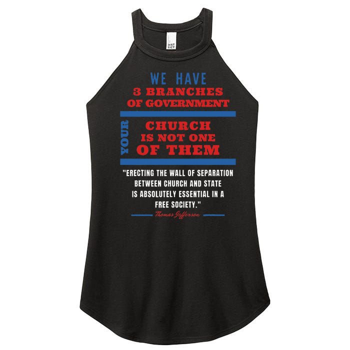 Separation Of Church And State Defend Our Democracy Women's Perfect Tri Rocker Tank