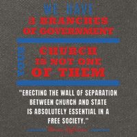 Separation Of Church And State Defend Our Democracy Cotton Canvas Backpack