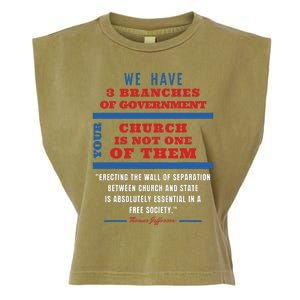 Separation Of Church And State Defend Our Democracy Garment-Dyed Women's Muscle Tee