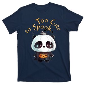 Spooky October Cute Halloween Pumpkin Panda T-Shirt