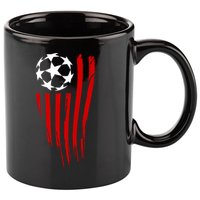 Soccer Ball American Flag 11oz C Handle Ceramic Mug