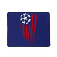 Soccer Ball American Flag Mousepad