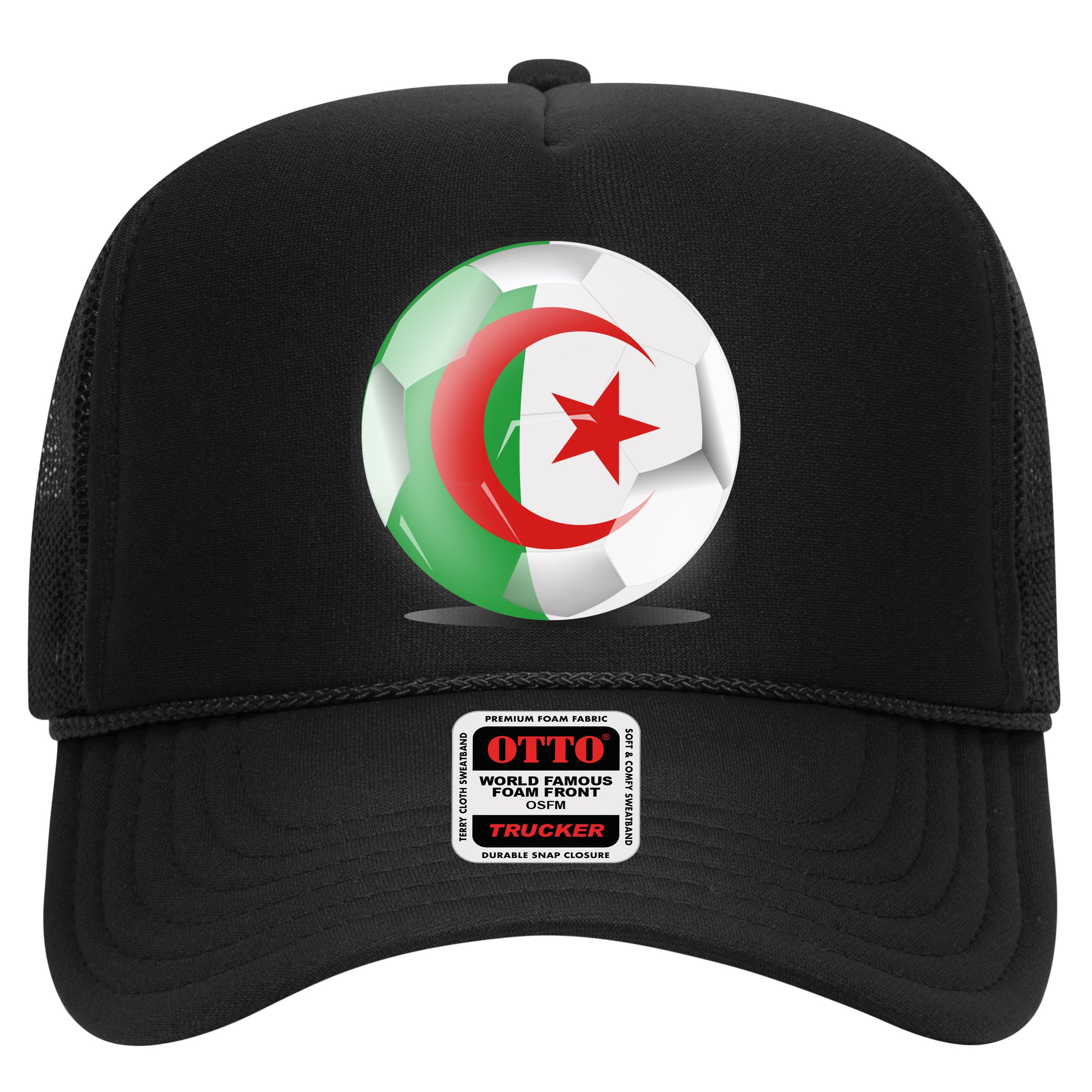 Soccer Ball Country Flag Algeria Hat
