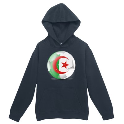 Soccer Ball Country Flag Algeria Urban Pullover Hoodie