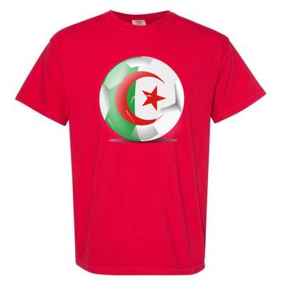 Soccer Ball Country Flag Algeria Garment-Dyed Heavyweight T-Shirt