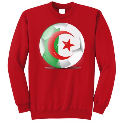 Soccer Ball Country Flag Algeria Sweatshirt