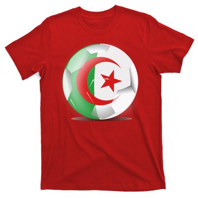 Soccer Ball Country Flag Algeria T-Shirt