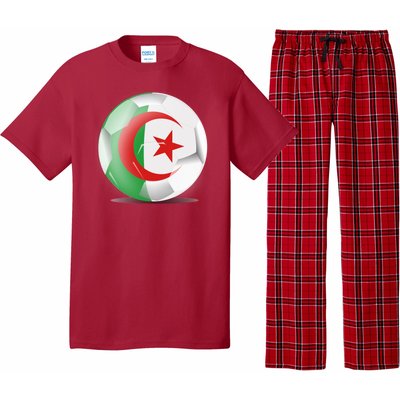 Soccer Ball Country Flag Algeria Pajama Set