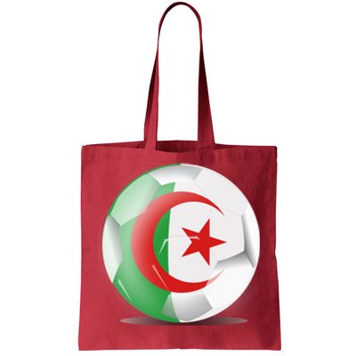 Soccer Ball Country Flag Algeria Tote Bag