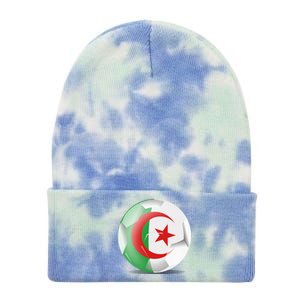 Soccer Ball Country Flag Algeria Tie Dye 12in Knit Beanie