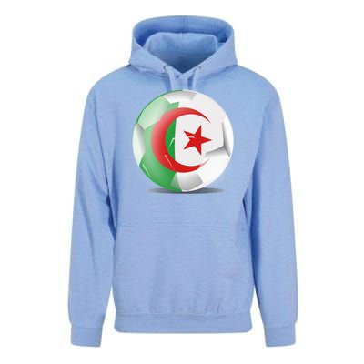 Soccer Ball Country Flag Algeria Unisex Surf Hoodie