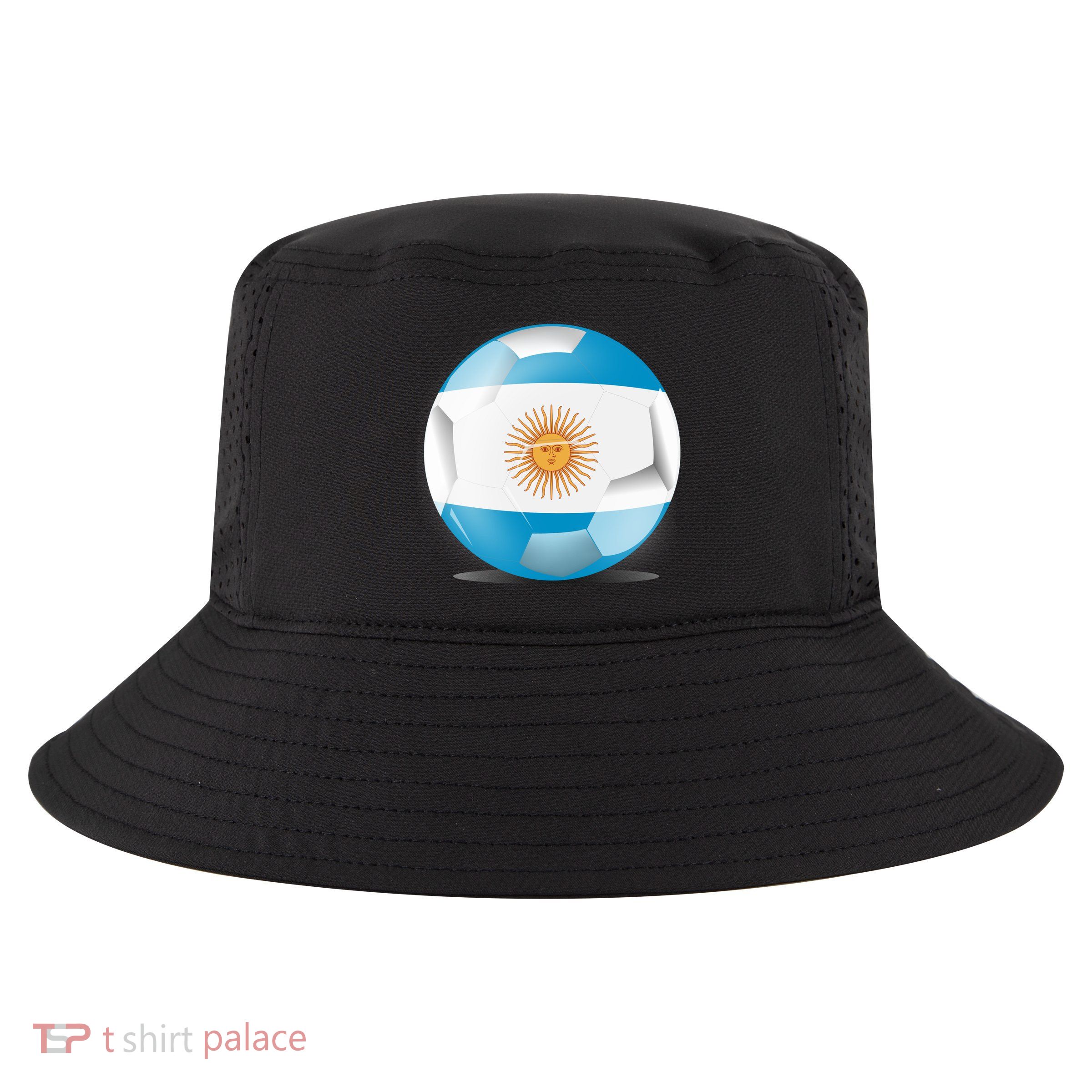 Soccer Ball Country Flag Argentina Cool Comfort Performance Bucket Hat