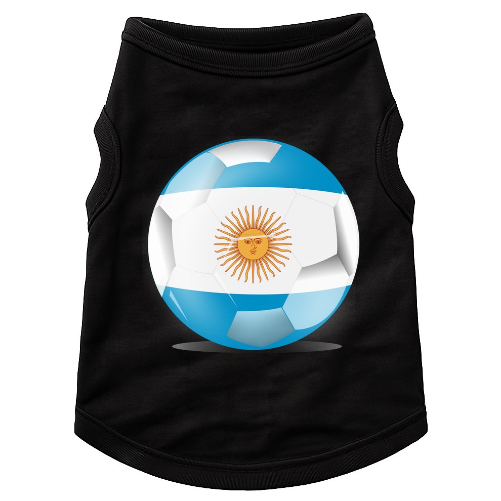 Soccer Ball Country Flag Argentina Doggie Tank