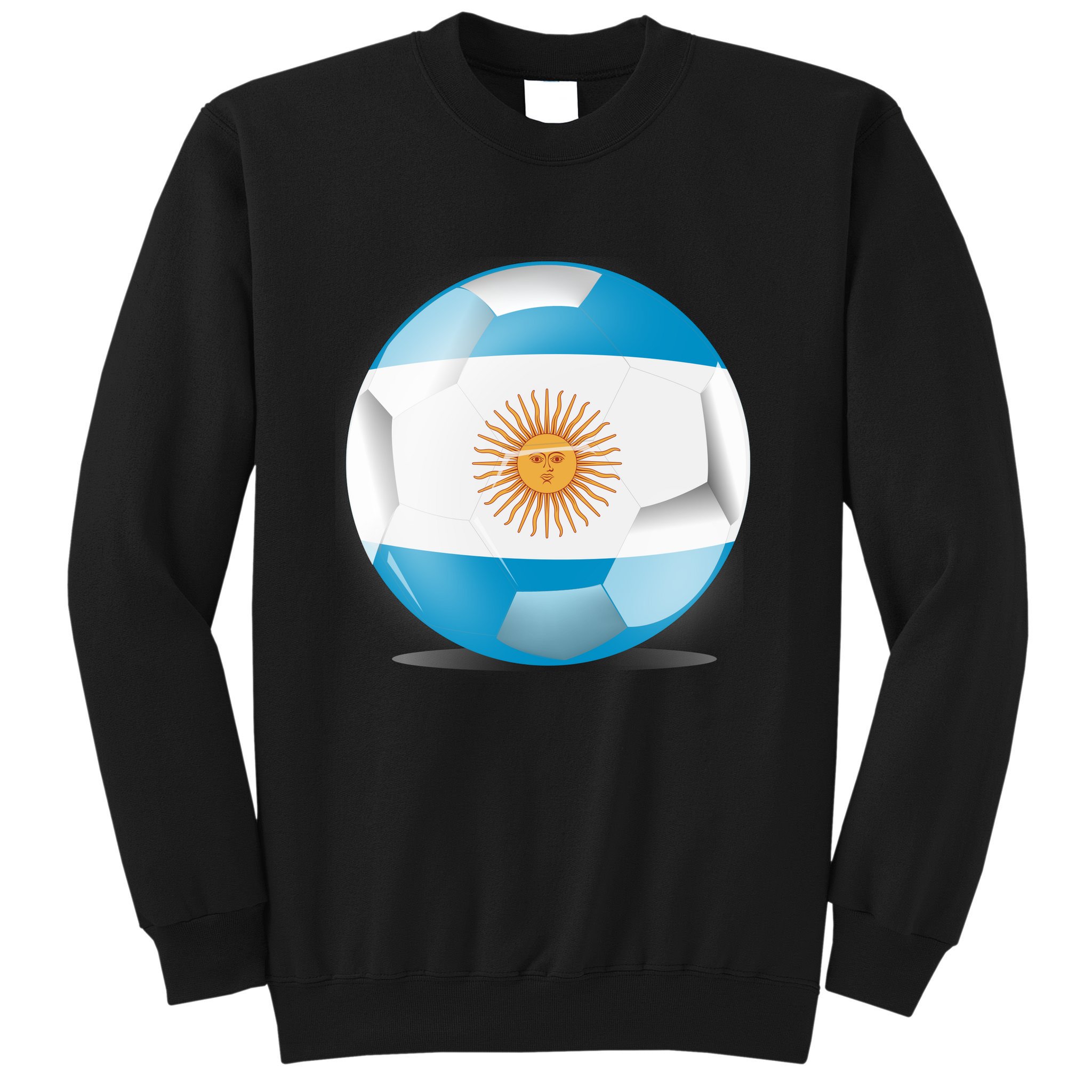 Soccer Ball Country Flag Argentina Sweatshirt