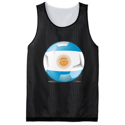 Soccer Ball Country Flag Argentina Mesh Reversible Basketball Jersey Tank
