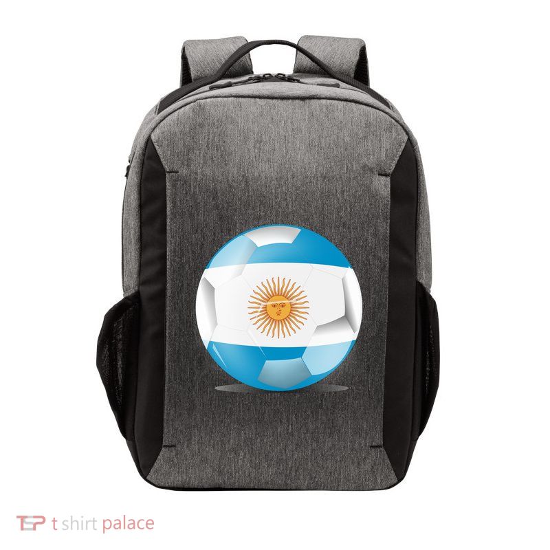 Soccer Ball Country Flag Argentina Vector Backpack