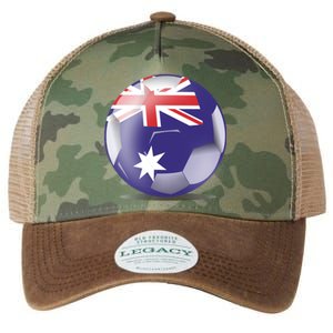 Soccer Ball Country Flag Australia Legacy Tie Dye Trucker Hat