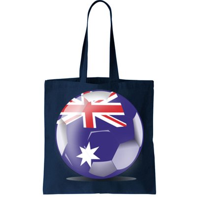 Soccer Ball Country Flag Australia Tote Bag