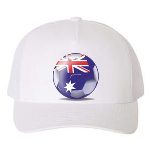 Soccer Ball Country Flag Australia Yupoong Adult 5-Panel Trucker Hat