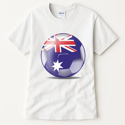 Soccer Ball Country Flag Australia Tall T-Shirt