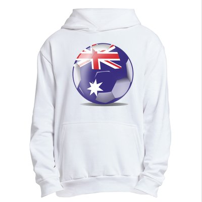 Soccer Ball Country Flag Australia Urban Pullover Hoodie