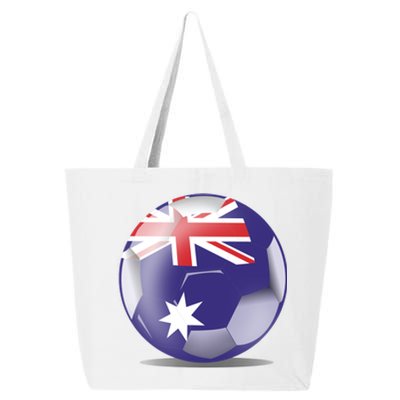 Soccer Ball Country Flag Australia 25L Jumbo Tote