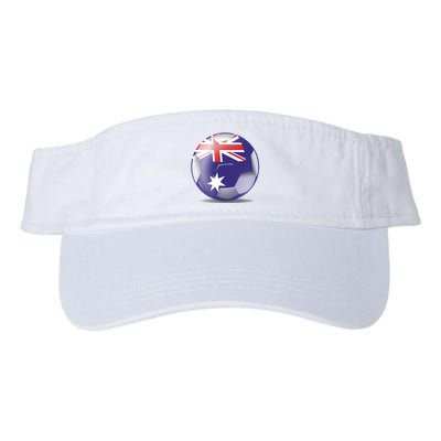 Soccer Ball Country Flag Australia Visor