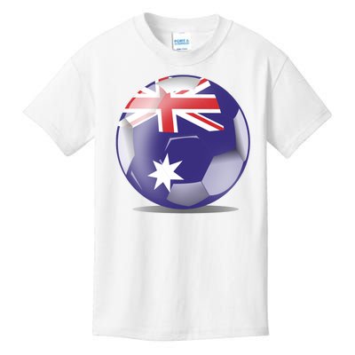 Soccer Ball Country Flag Australia Kids T-Shirt