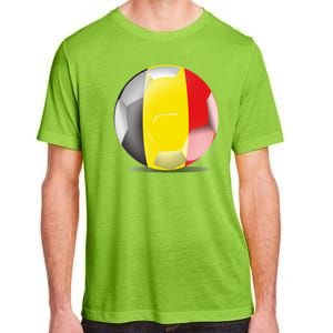 Soccer Ball Country Flag Belgium Adult ChromaSoft Performance T-Shirt