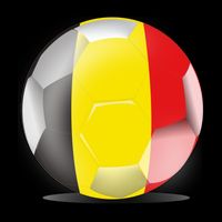Soccer Ball Country Flag Belgium Backpack