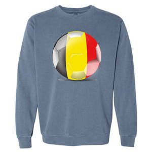 Soccer Ball Country Flag Belgium Garment-Dyed Sweatshirt