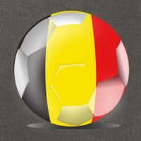 Soccer Ball Country Flag Belgium Cotton Canvas Backpack