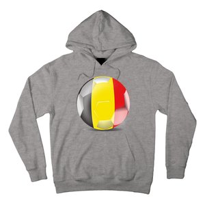 Soccer Ball Country Flag Belgium Hoodie