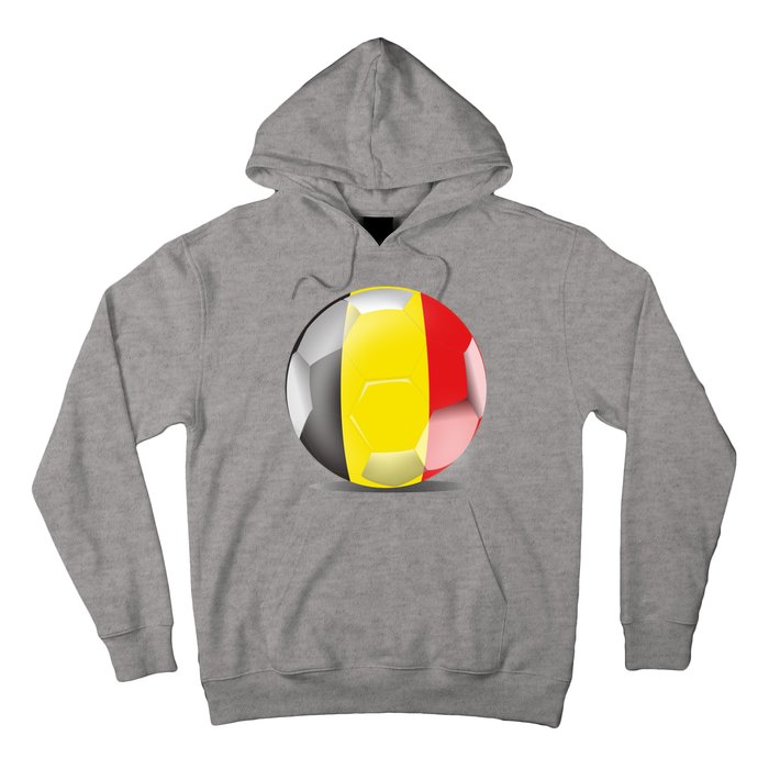 Soccer Ball Country Flag Belgium Hoodie