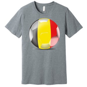 Soccer Ball Country Flag Belgium Premium T-Shirt