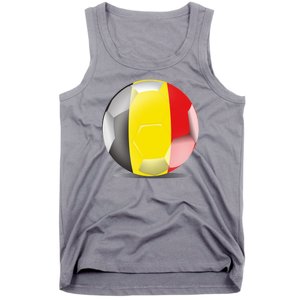 Soccer Ball Country Flag Belgium Tank Top