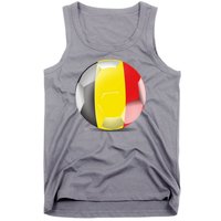 Soccer Ball Country Flag Belgium Tank Top