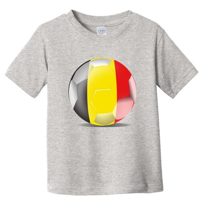 Soccer Ball Country Flag Belgium Toddler T-Shirt