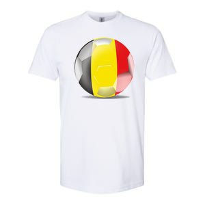 Soccer Ball Country Flag Belgium Softstyle CVC T-Shirt