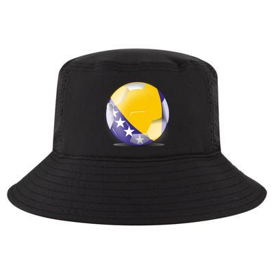 Soccer Ball Country Flag Bosnia Herzegovina Cool Comfort Performance Bucket Hat
