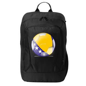 Soccer Ball Country Flag Bosnia Herzegovina City Backpack